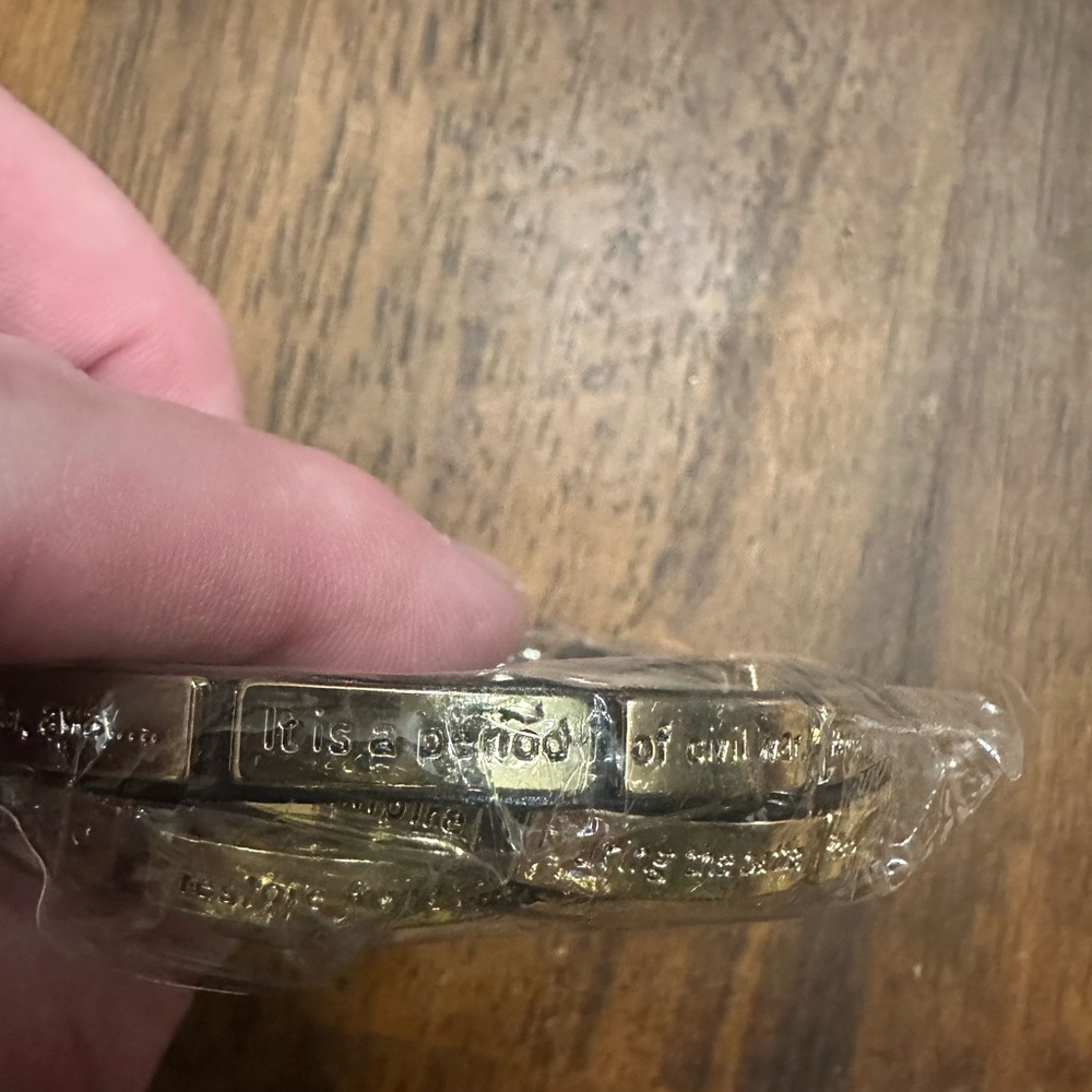 Star Wars A new hope crawl leather wrap Bracelet NWT - Picture 6 of 7